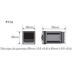 dimensions régulateur p116