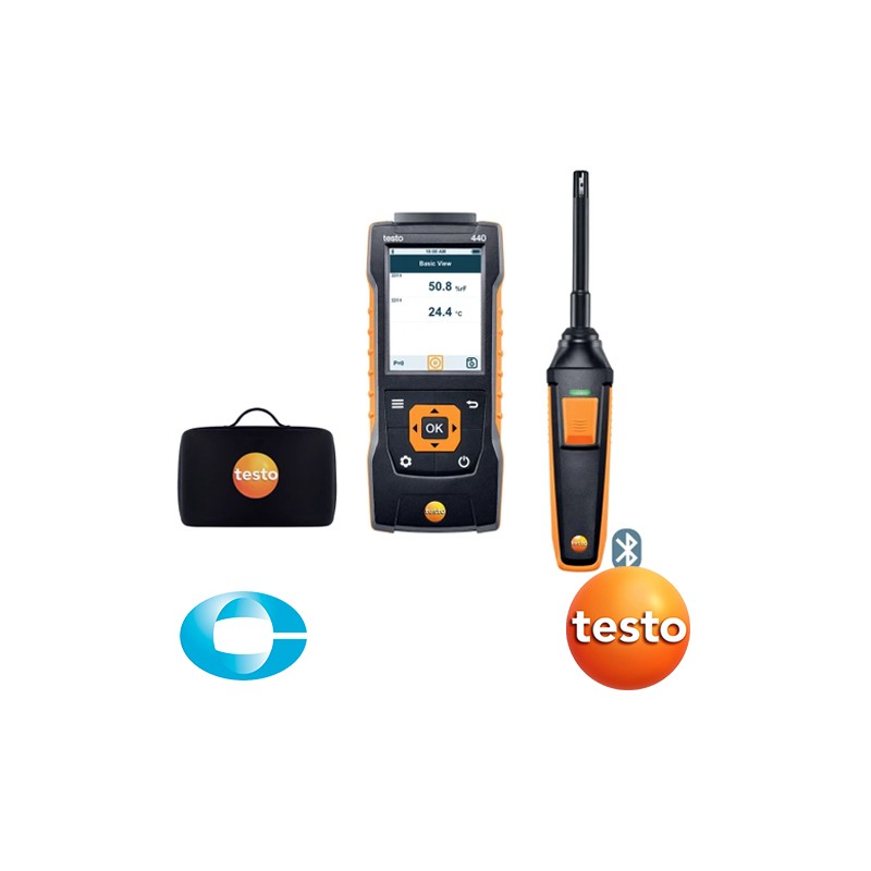 TESTO 440 kit d'humidité avec Bluetooth délivré par CORAME