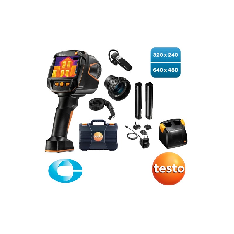 TESTO 883-2 kit caméra thermique avec accessoires délivré par CORAME