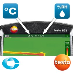 TESTO 871s kit caméra avec sonde d’humidité Bluetooth TESTO 605i délivré par CORAME