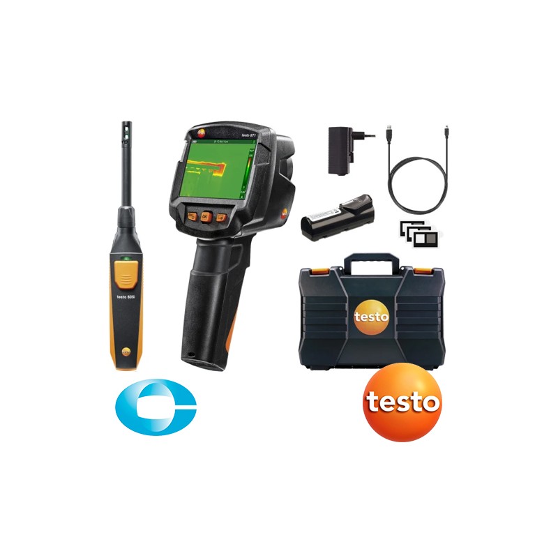 TESTO 872s kit avec sonde d'humidité TESTO 605i délivré par CORAME